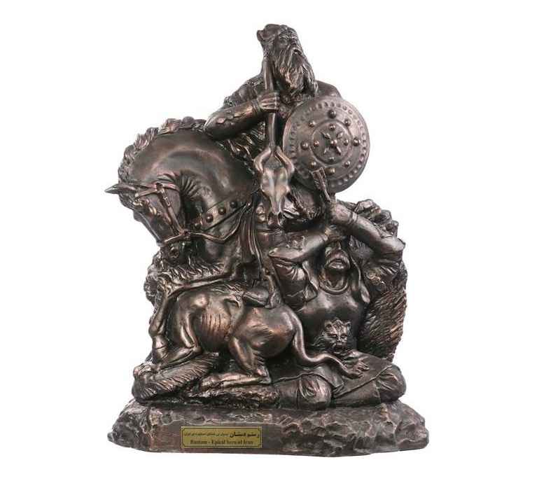 نحت رستم واسفنديار – الأبطال الأسطوريون