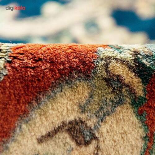 سجاد إيراني أصيل معقود يدويًا بنمط كريم