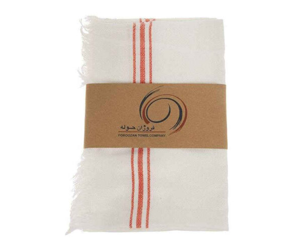 منشفة بحر وحمام سباحة قطن إيراني - منسوجة يدويًا، خفيفة ورقيقة (توبافي)