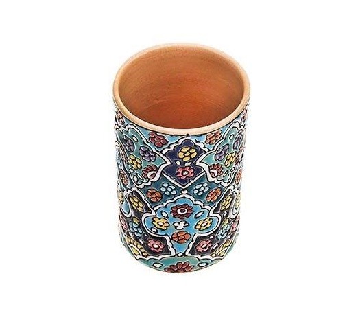 حامل قلم خزف إيراني مصنوع يدويًا للمكتب – مناقري، هيراد