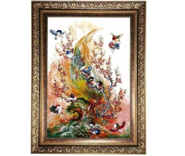 سجادة حائط إيرانية من تبريز تصوّر فسيفساء 1446KC