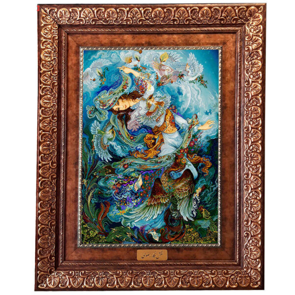 سجادة حائط إيرانية من تبريز تصوّر فسيفساء 546KP