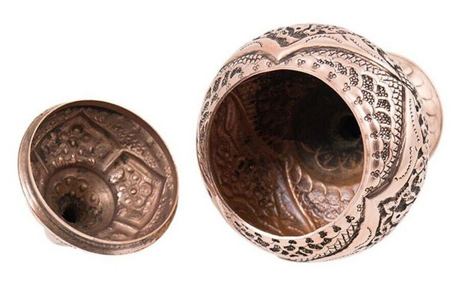 وعاء سكر نحاسي مزخرف إيراني – نارنج