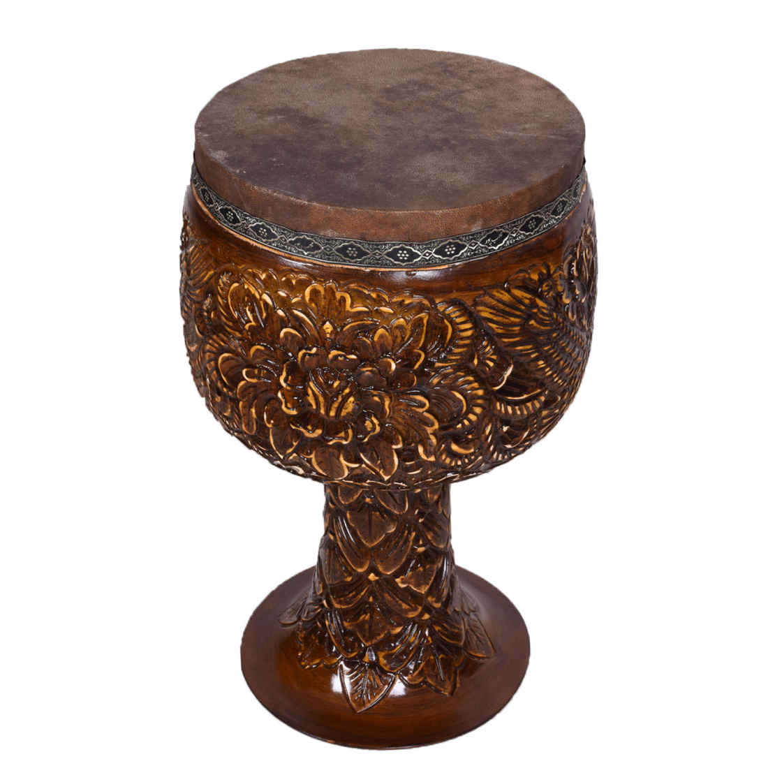 طبل تومباك إيراني – نموذج موهبور ألياف زجاجية منقوش