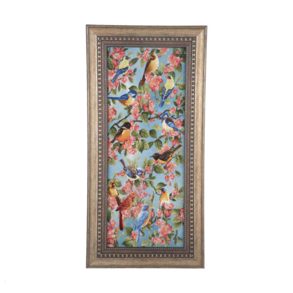 سجادة إيرانية تصويرية محبوكة يدويًا من تبريز تصور طيور