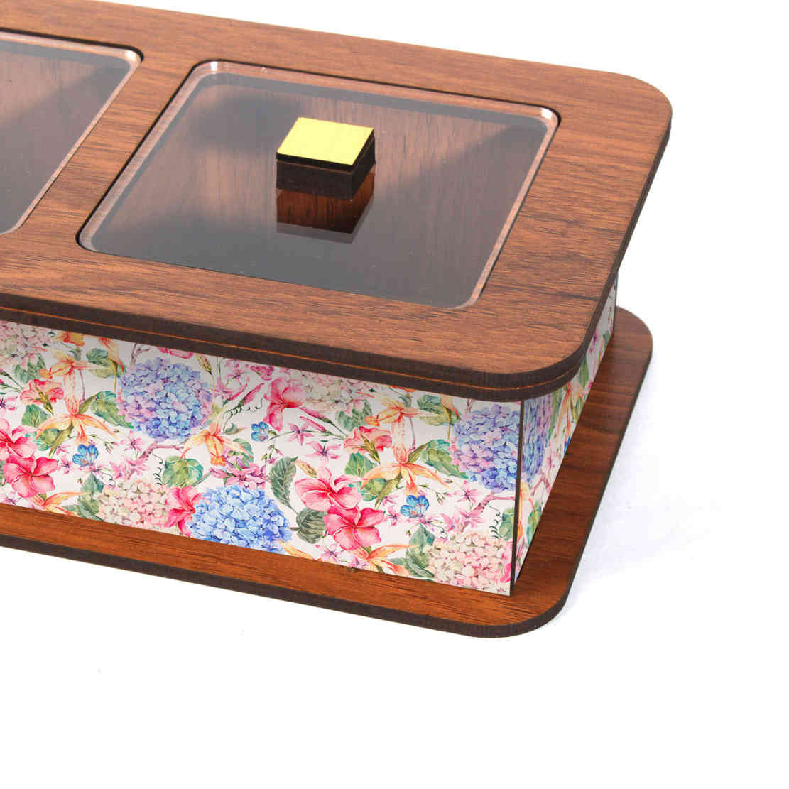 صندوق منظم لأكياس الشاي الخشبية 7031