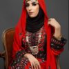 لوحة فستان بلوشية مطرزة يدوياً