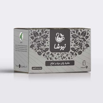 شاي أسود بنكهة النعناع نيوشا – 70 جرام (10 عبوات)