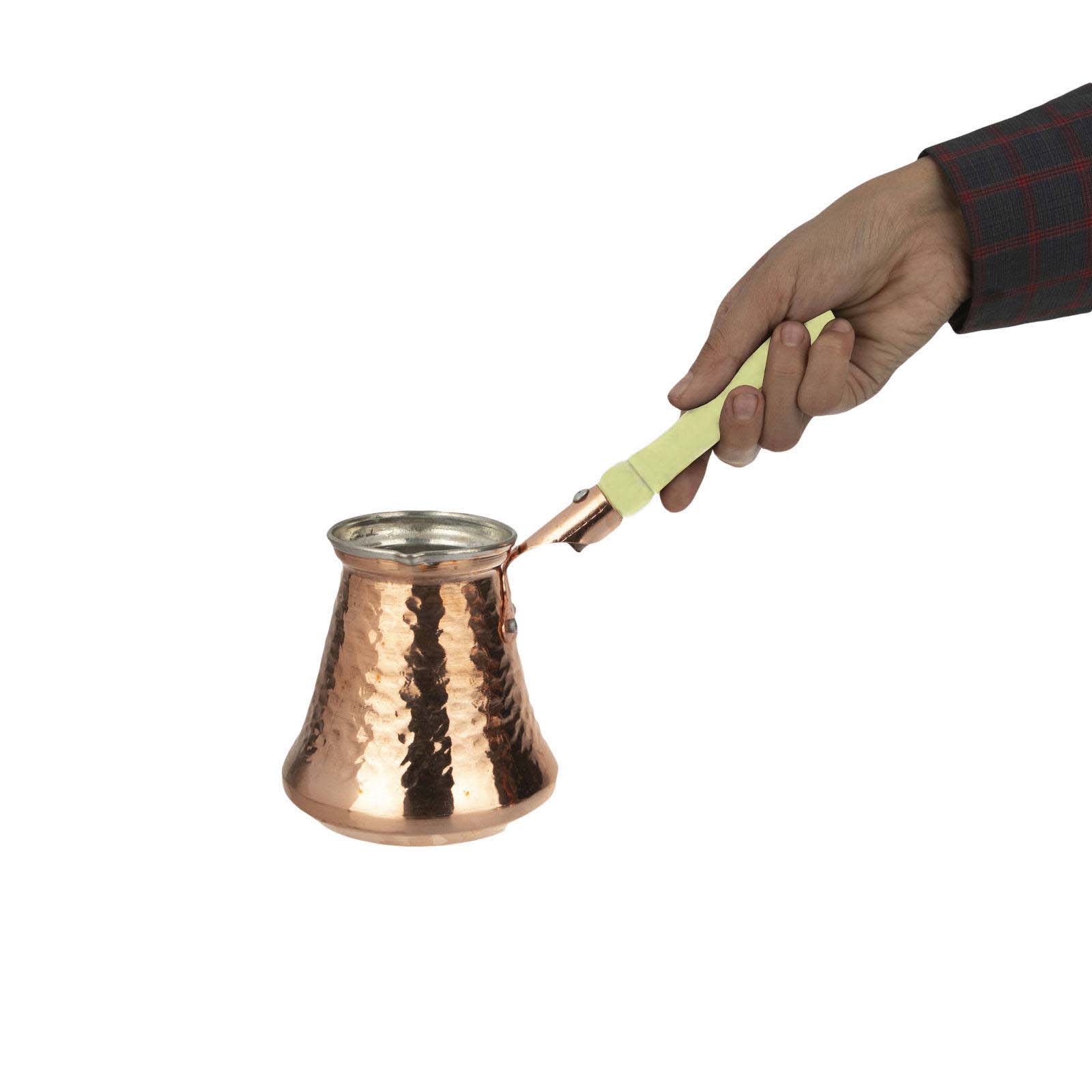 إبريق قهوة تركي نحاسي – مطرز تقليدي، SF6