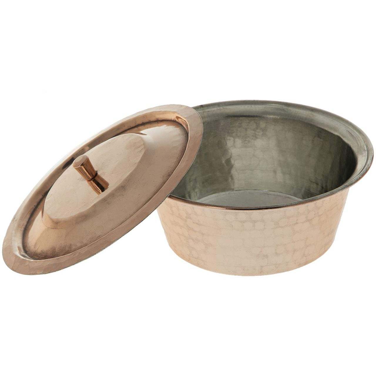 قدر مطروق من النحاس إيراني بأسلوب تقليدي D745