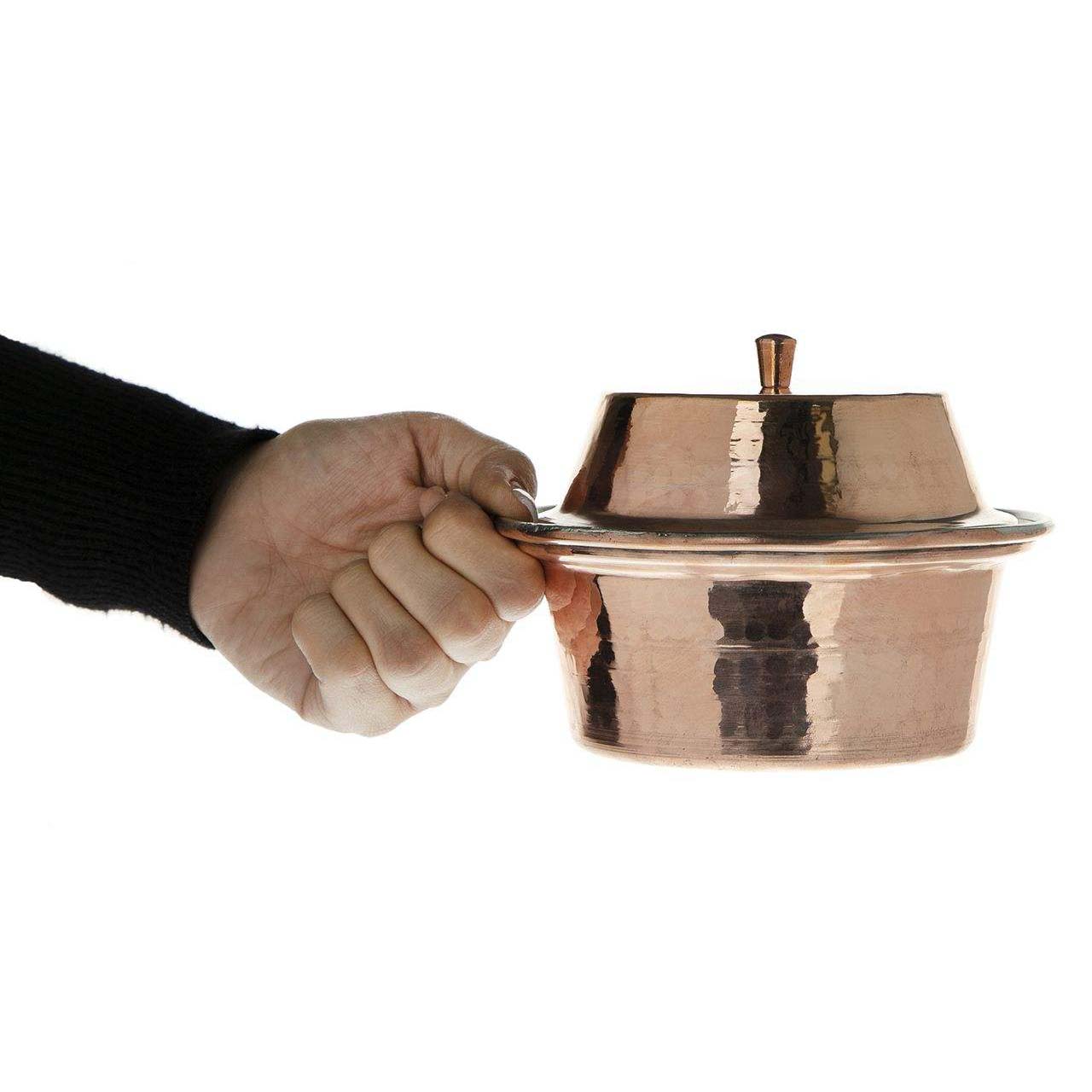 قدر مطروق من النحاس إيراني بأسلوب تقليدي وعاء W542