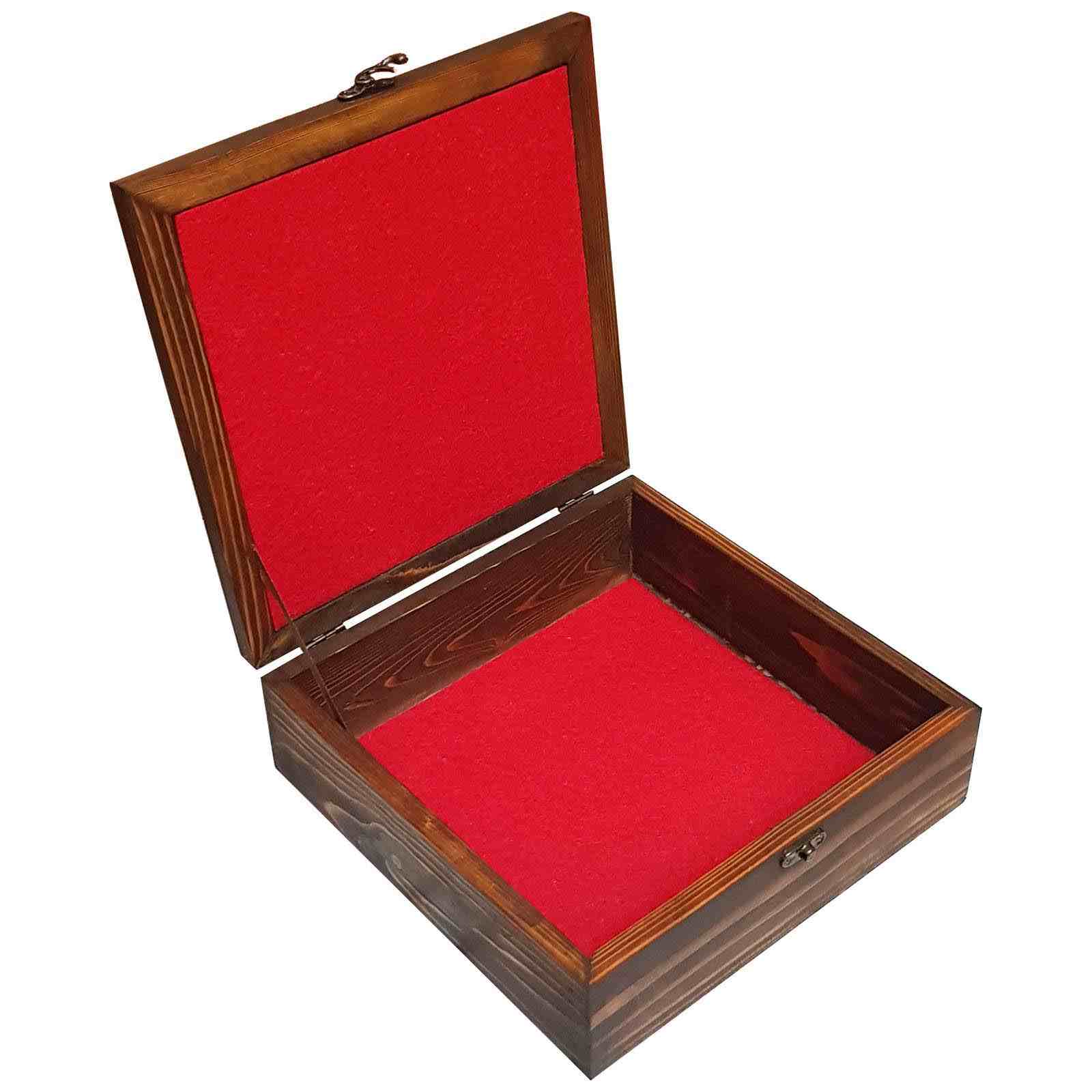 صندوق خشبي لهدايا مع نمط مستوحى من إيران وبلاط