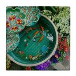 بلاط إيراني زخرفي – سمكة