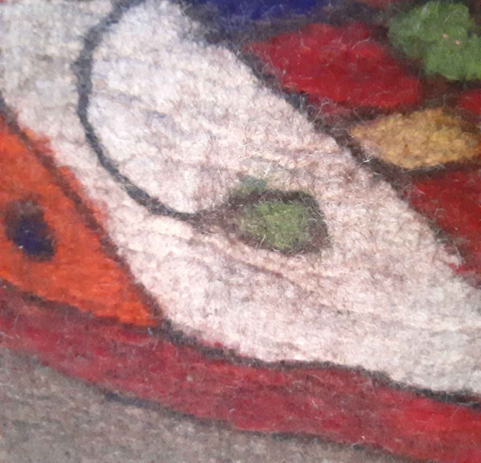 سجاد صوف إيراني مرقع 100% طبيعي ومصنوع يدويًا TEB307