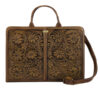 حقيبة جلدية إيرانية للنساء - موديل الزهور