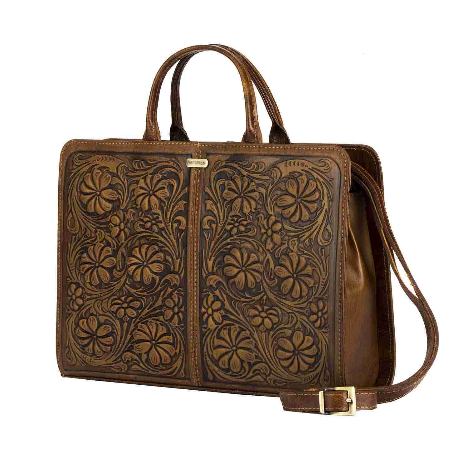 حقيبة جلدية إيرانية للنساء – موديل الزهور