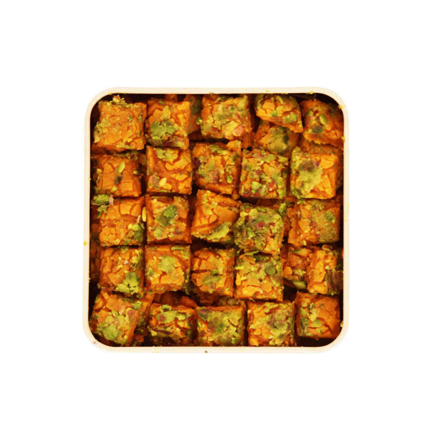 السوهان الإيراني: التوفي بنكهة الفستق وماء الورد والزبيب (حزمتان)