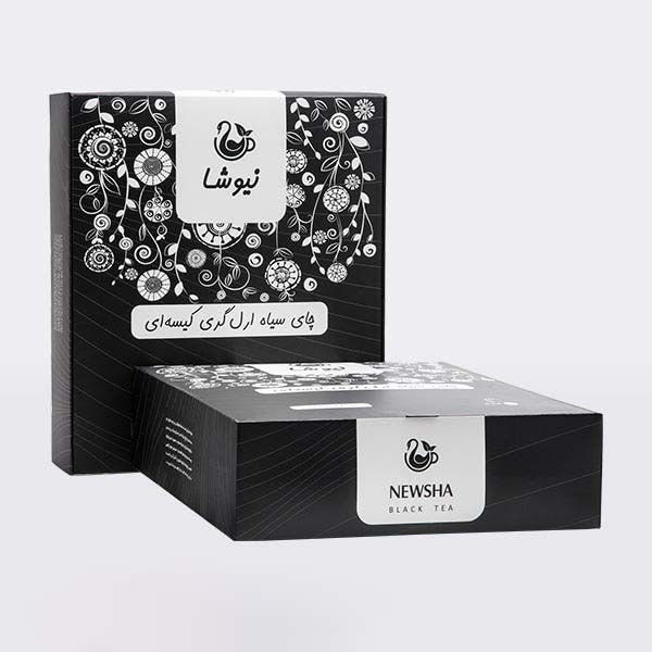 شاي إيرل جراي نيوشا الأسود بأكياس – عبوة 5 أكياس، 70 جرام (10 عبوات)