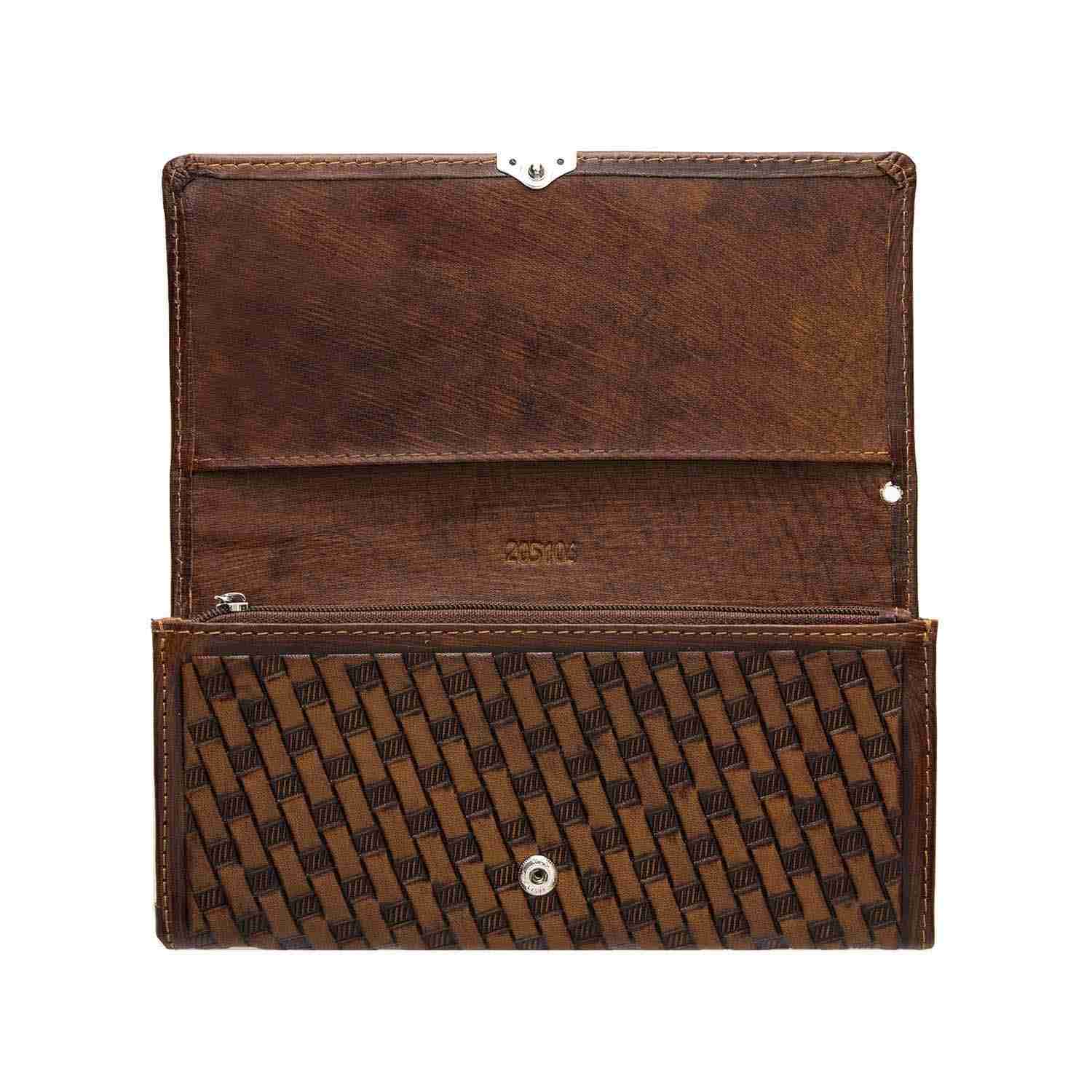 محفظة جلد إيرانية طويلة للنساء بتصميم بارالا