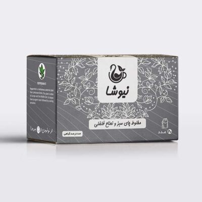 شاي أخضر بنكهة النعناع الفلفلي نيوشا – 70 جرام (10 عبوات)