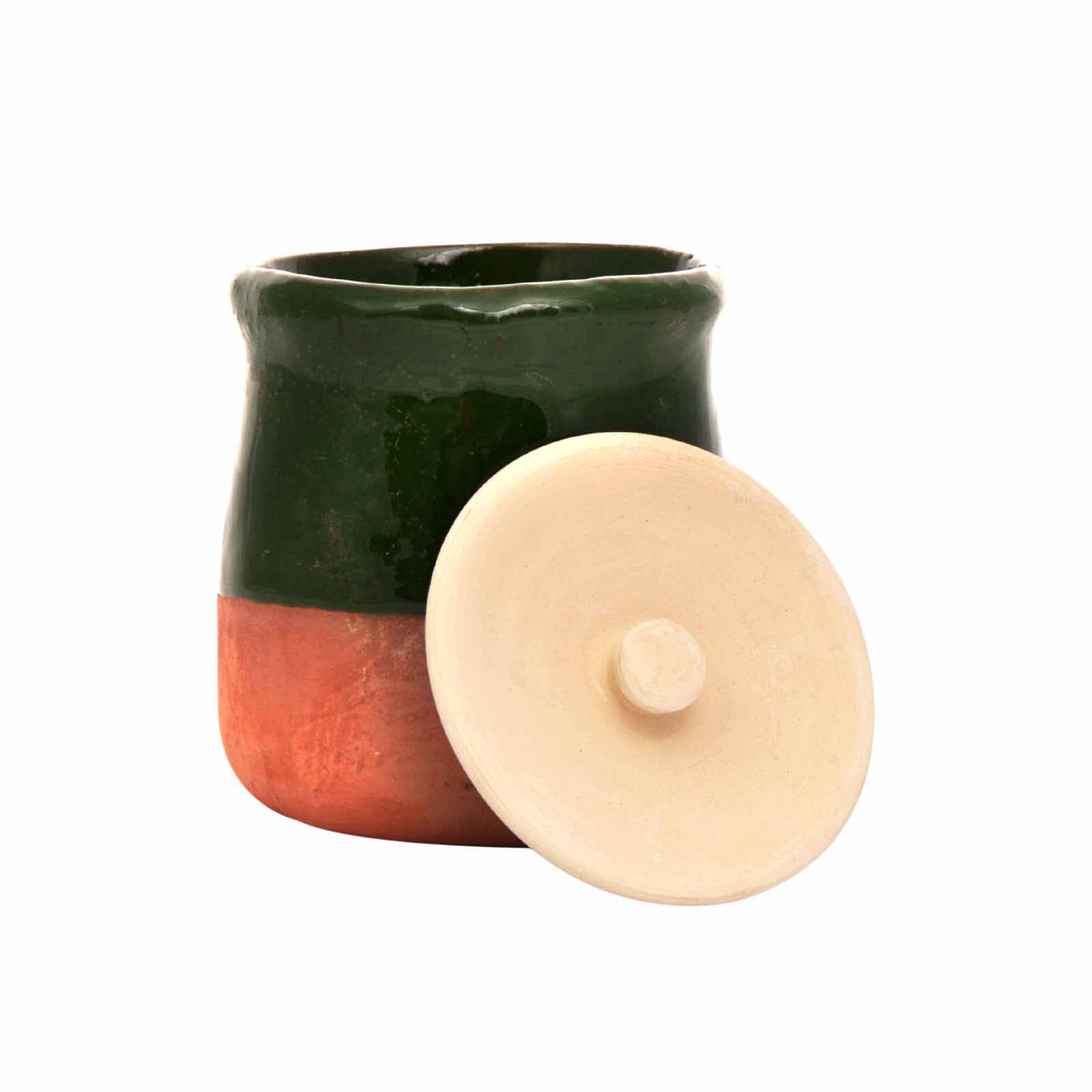 وعاء الديزي الإيراني من الطين مع غطاء لطهي التشريب – D1