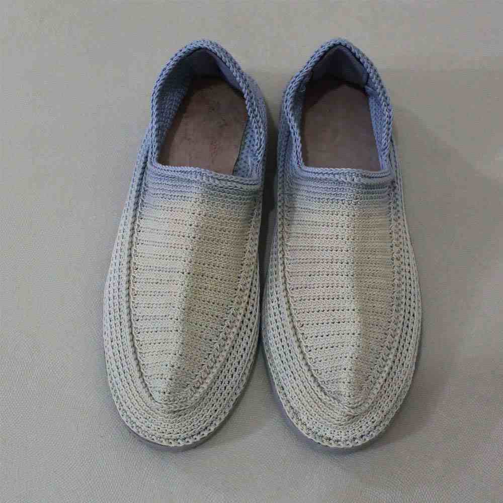 حذاء جيوة الإيراني – أحذية يدوية الصنع وقابلة للتنفس باللونين الأبيض والأزرق