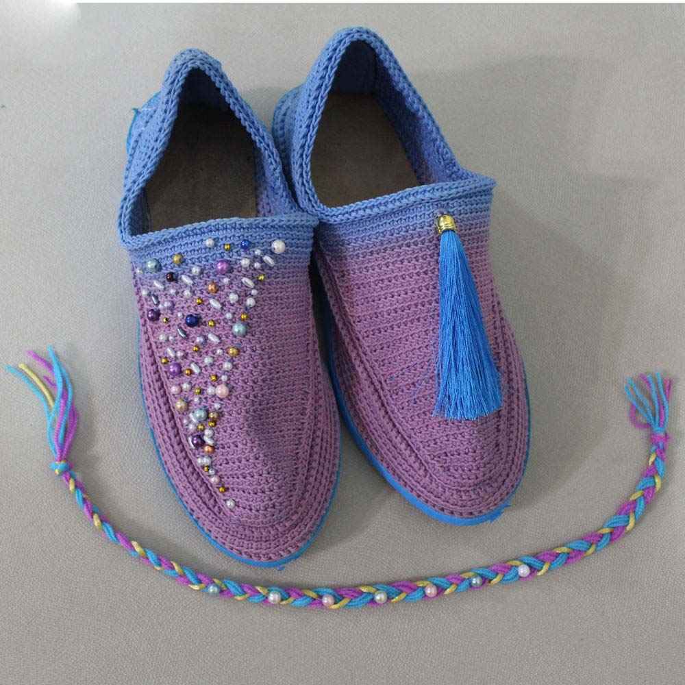 حذاء جيوة الإيراني – أحذية يدوية الصنع وقابلة للتنفس بنمط سماوي