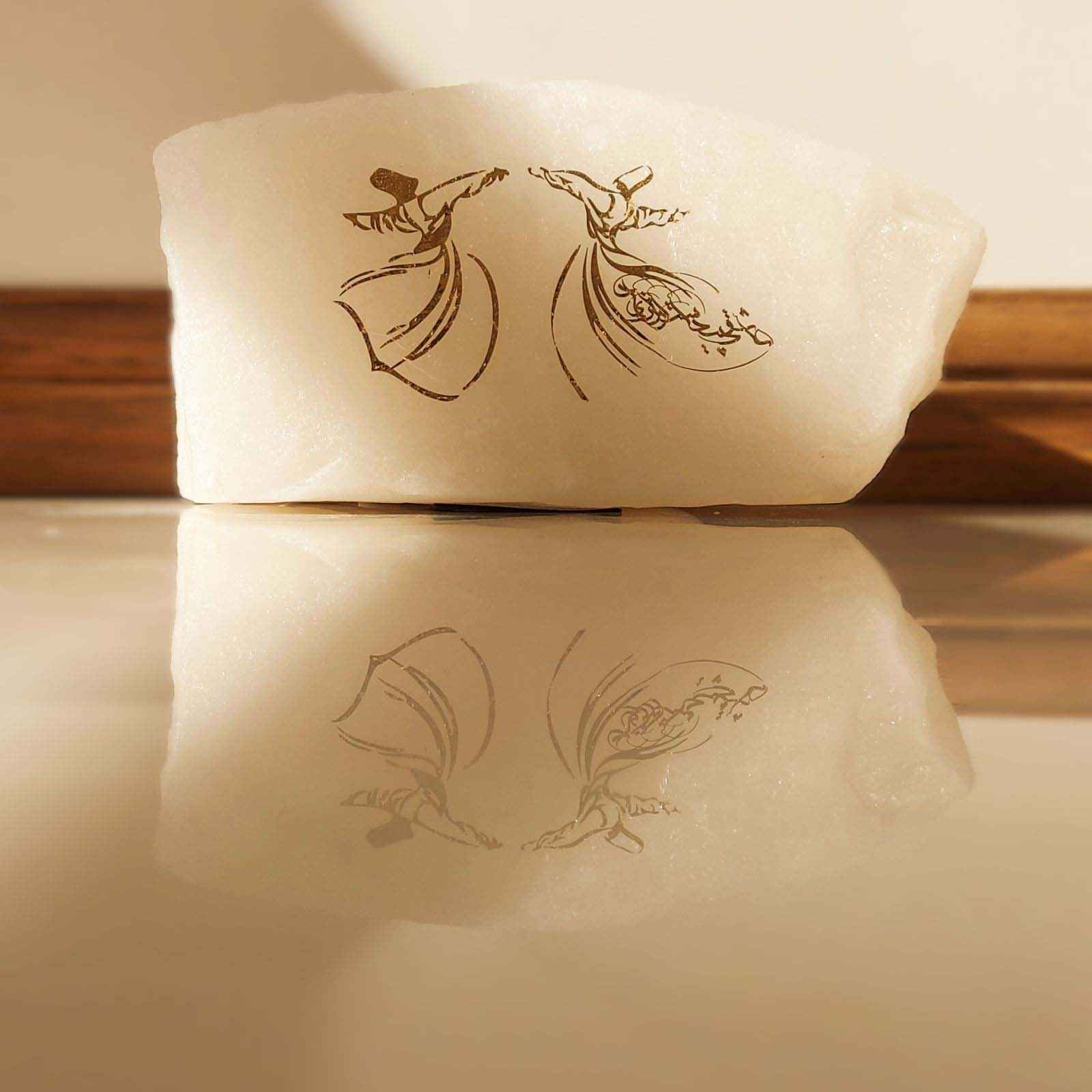 مصباح ملح إيراني حقيقي مصنوع يدويًا برقصة السما