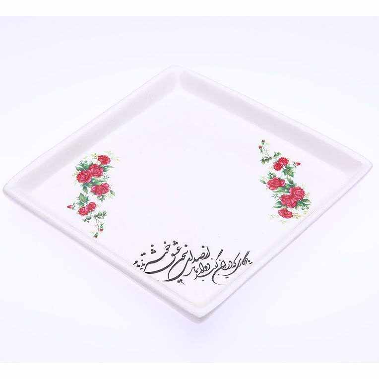 مجموعة حوامل شموع الشاي الإيرانية من الفخار – طيور ورمان