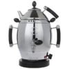 سماور كهربائي من الفولاذ لصنع الشاي بتشطيب ناعم 6 لترات