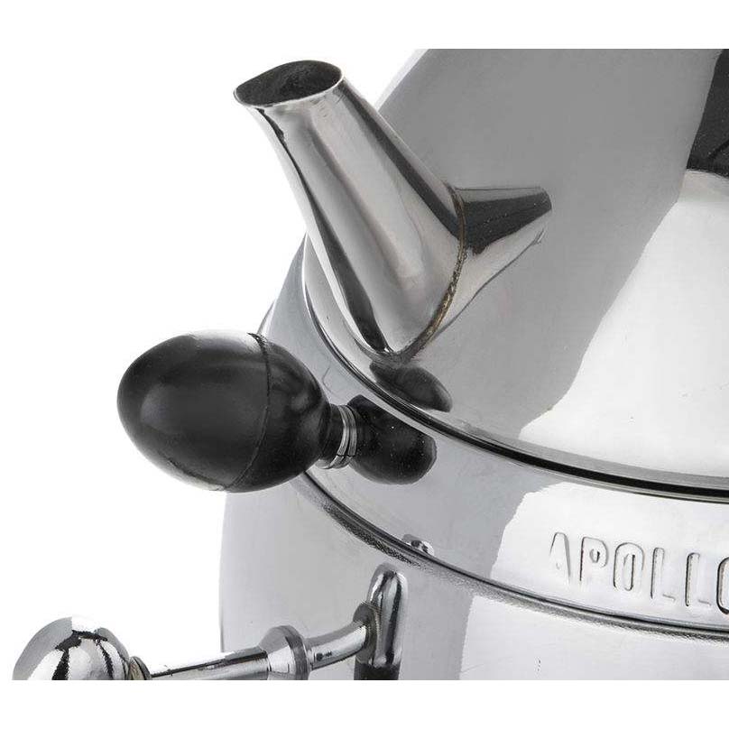 سماور كهربائي من الفولاذ لصنع الشاي بتشطيب ناعم 6 لترات