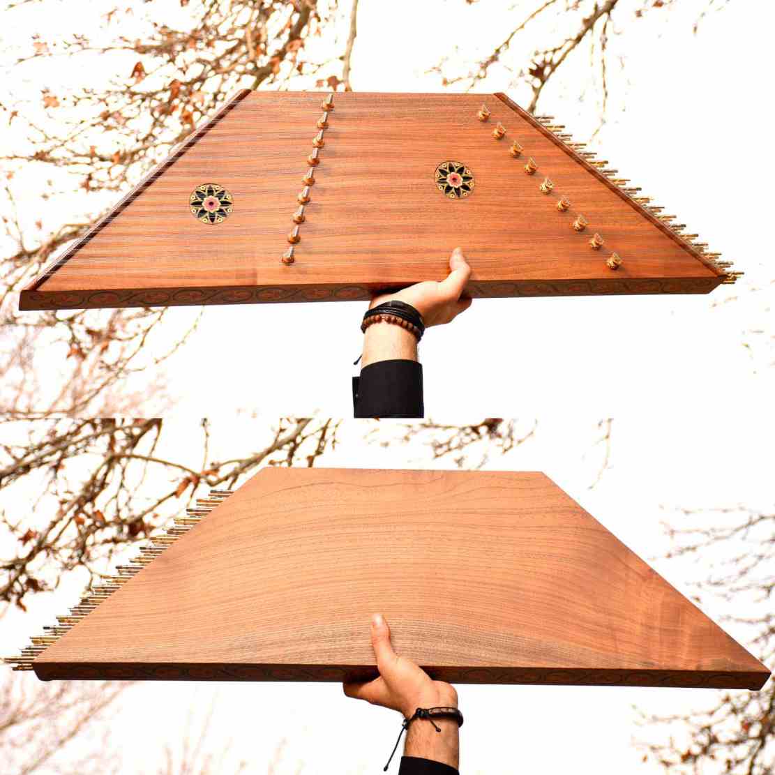 السنطور الإيراني – دوزيمر مطروق مصنوع يدويًا بواسطة إيران ساز، روخسار