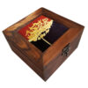 صندوق خشبي لهدايا مع نمط مستوحى من إيران