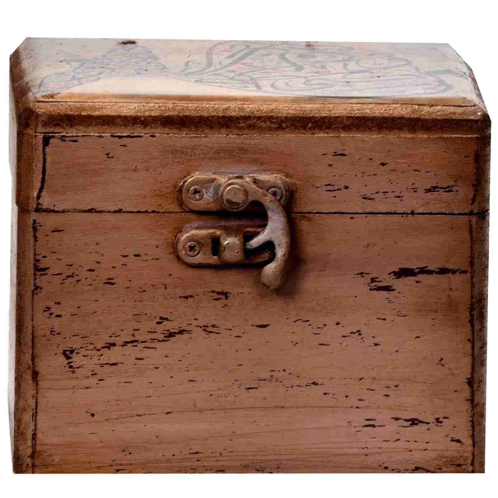 صندوق خشبي لهدايا مع نمط مستوحى من إيران وسما