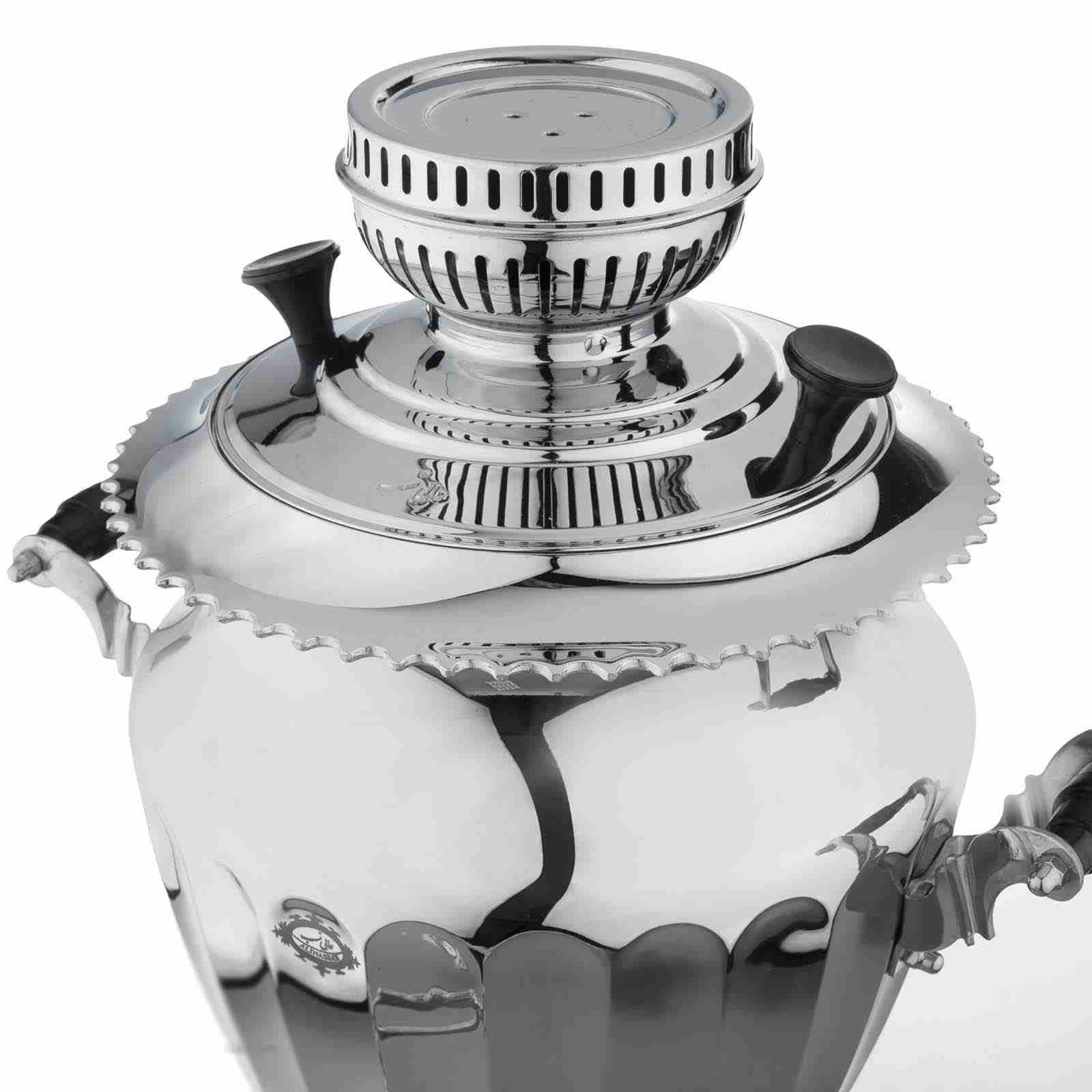 سماور إيراني غازي لصنع الشاي بتصميم حديث 6 لترات