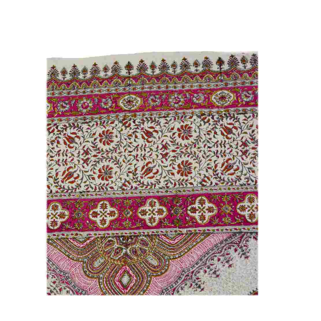 مفرش طاولة إيراني: طباعة قالب كالامكاري التقليدية من أصفهان شمس