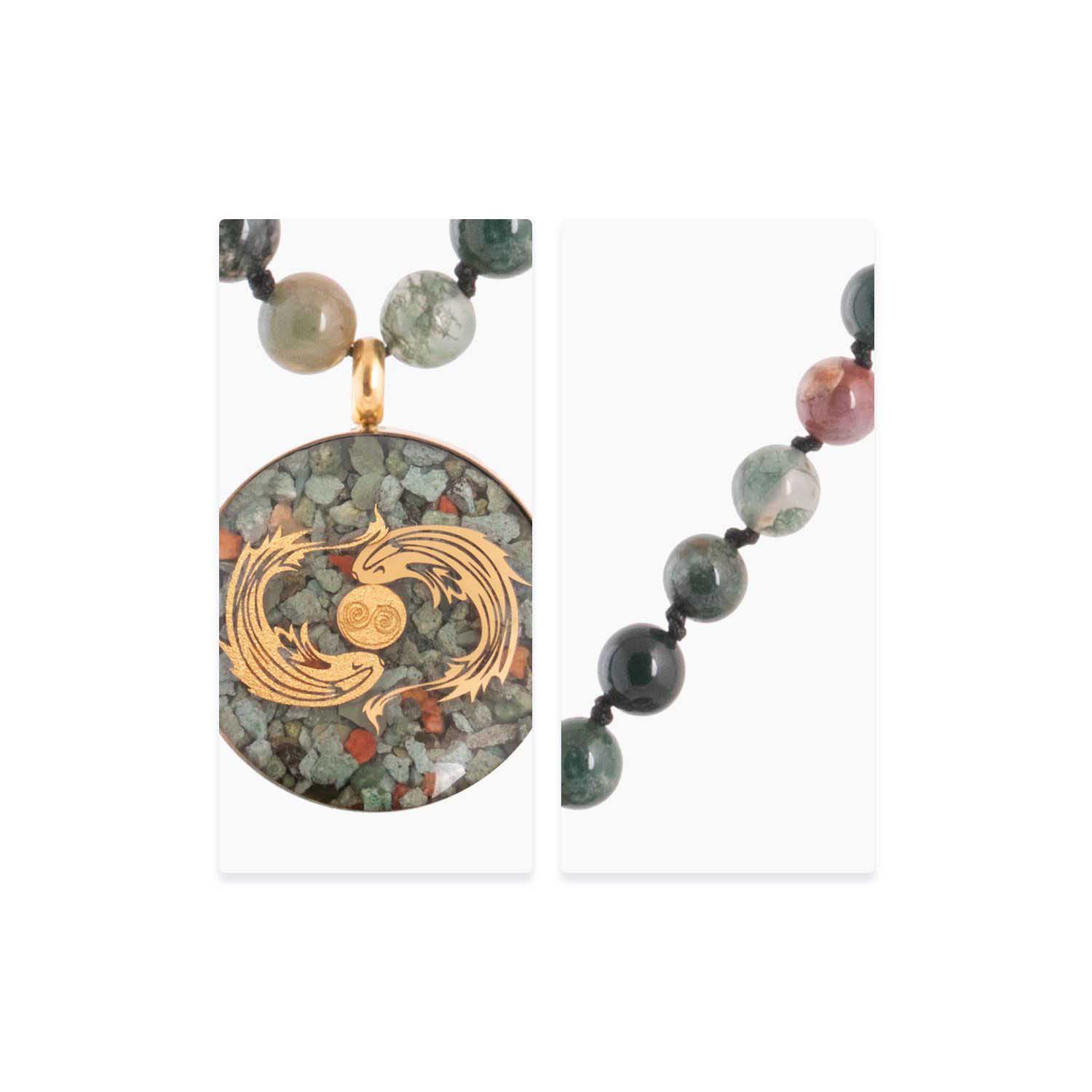 قلادة إيرانية مطلية بالذهب للنساء رمز أسفند