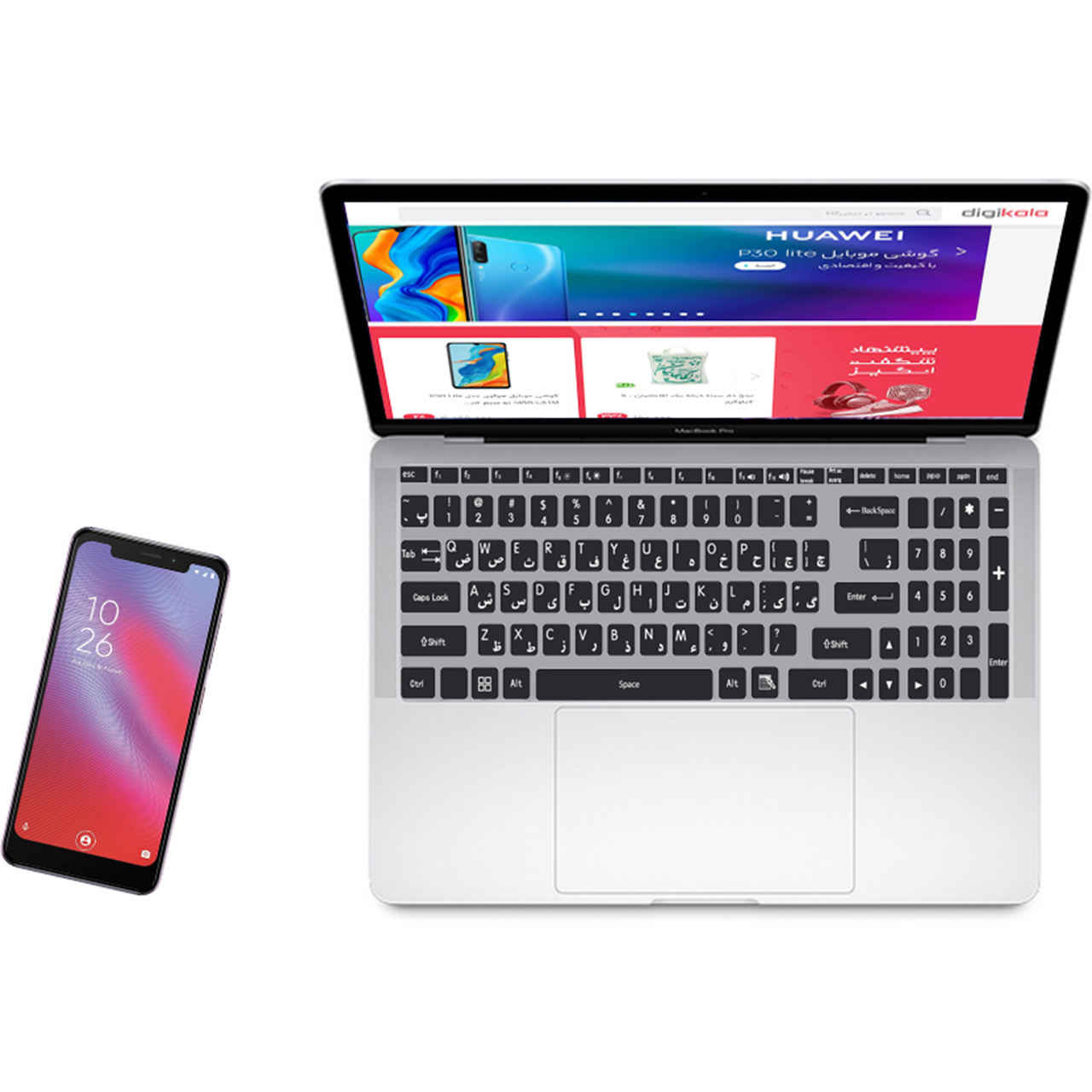 ملصقات لوحة مفاتيح باللغة الفارسية (الإيرانية)