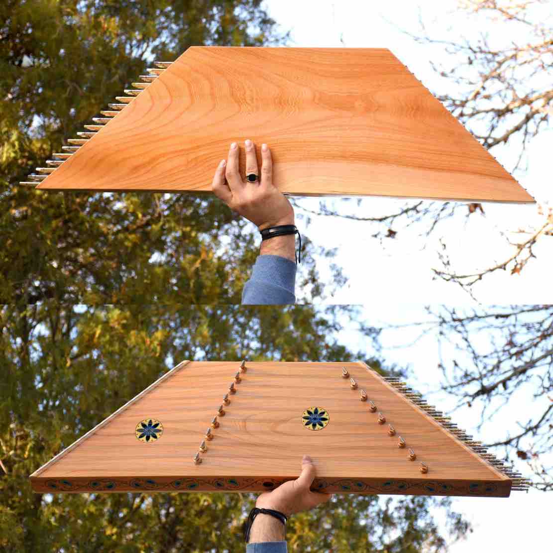 السنطور الإيراني – دوزيمر مطروق مصنوع يدويًا بواسطة إيران ساز، روز