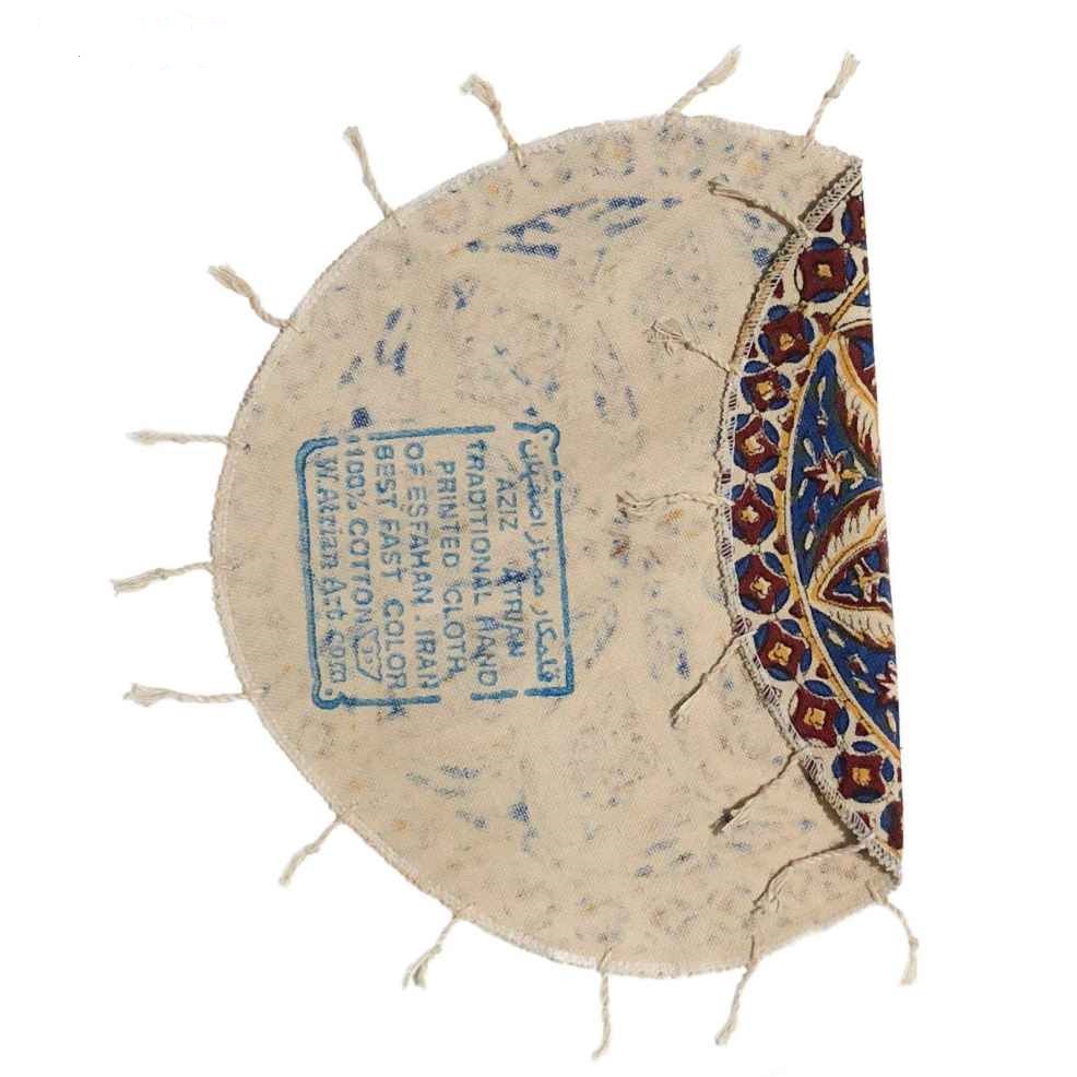 مفرش طاولة إيراني: طباعة قالب كالامكاري التقليدية من أصفهان سرو