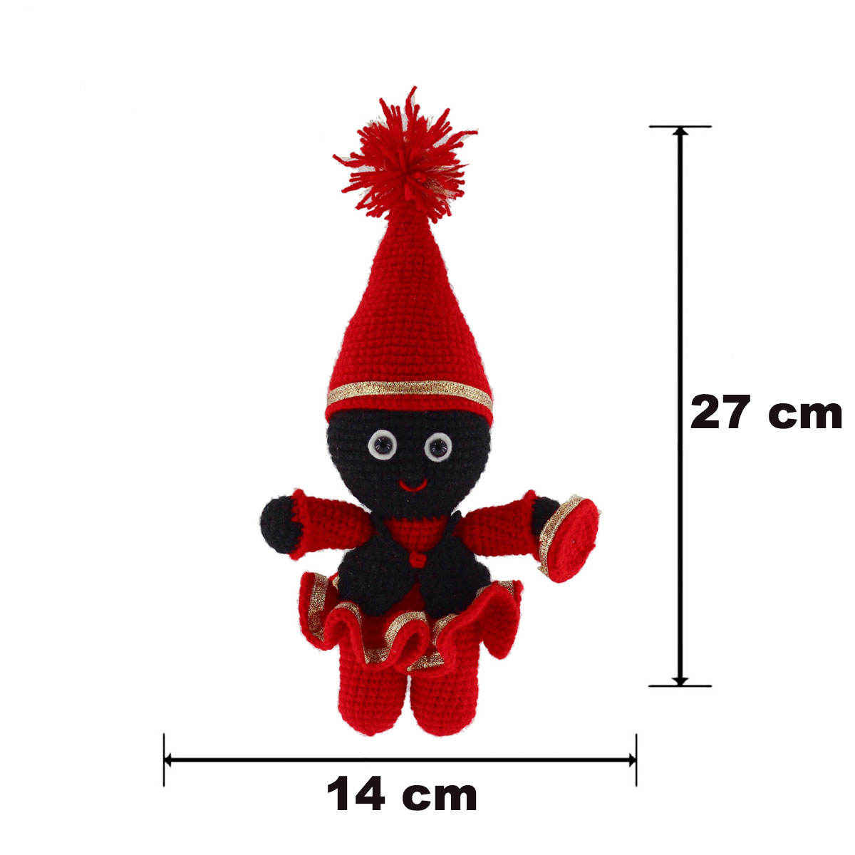 دمية محشوة بالكروشيه مصنوعة يدويًا بمناسبة النوروز – حاجي فيروز | لعبة ناعمة محشوة