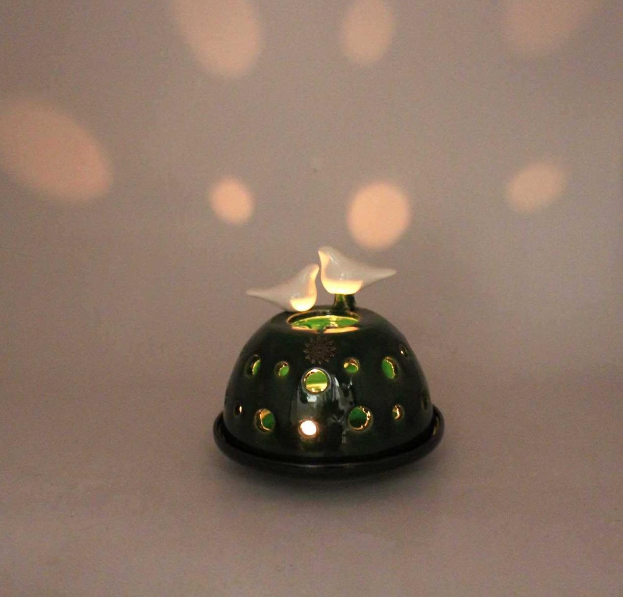 شمعدان فخار مصنوع يدوياً بأناقة حرفية نِجار