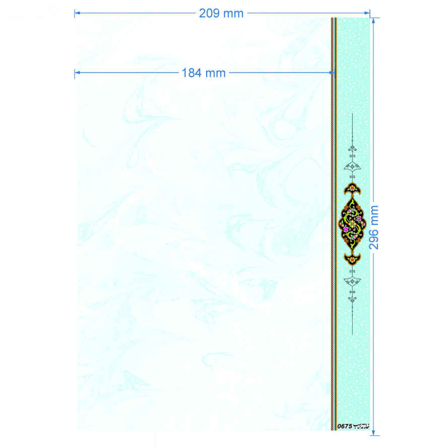 ورق تزهيب A5 موديل أبَر وبَد (20x)
