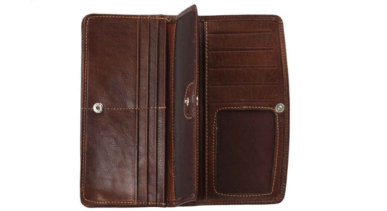 محفظة جلد إيرانية طويلة بتصميم هخامنش