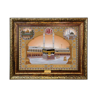 سجادة حائط إسلامية تصميم الكعبة والله