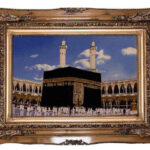 سجادة حائط إسلامية معقودة يدوياً الكعبة