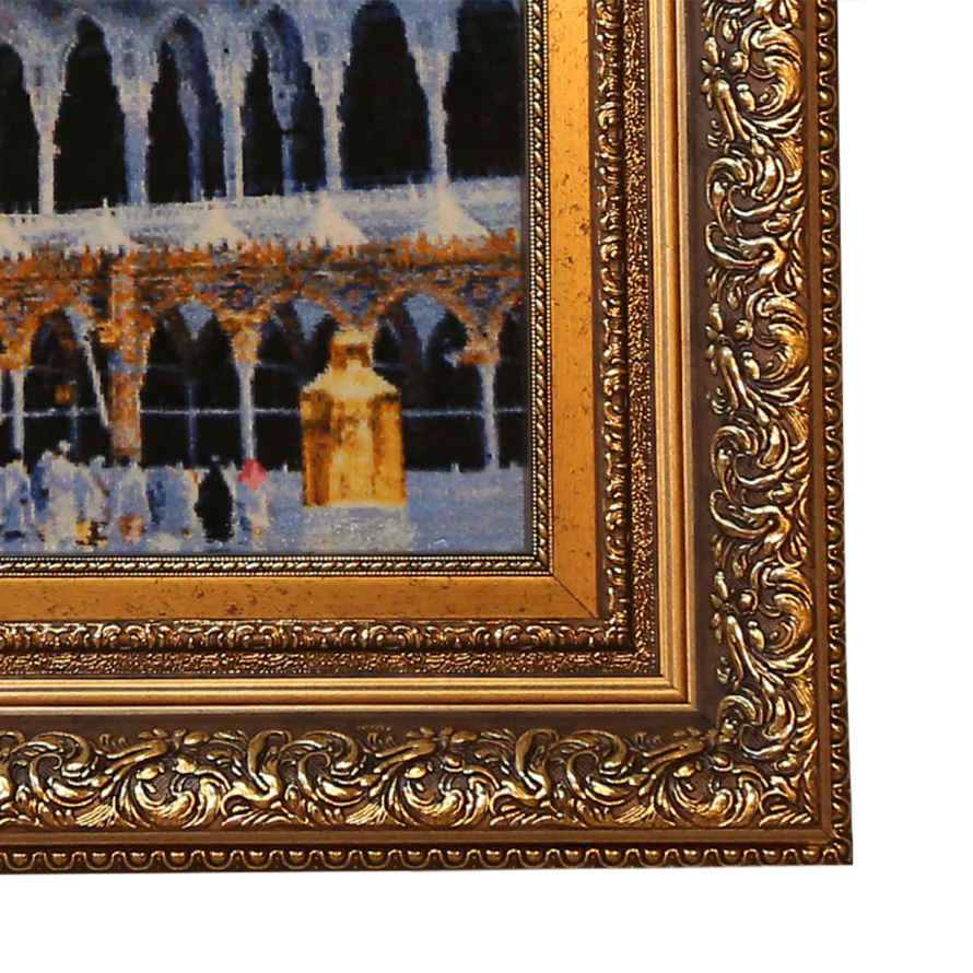 سجادة حائط إسلامية معقودة يدوياً الكعبة