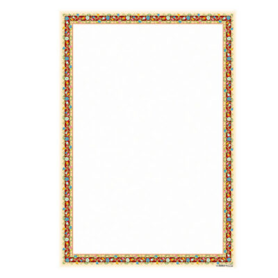 ورق تزهيب A4 بلون برتقالي (100x)