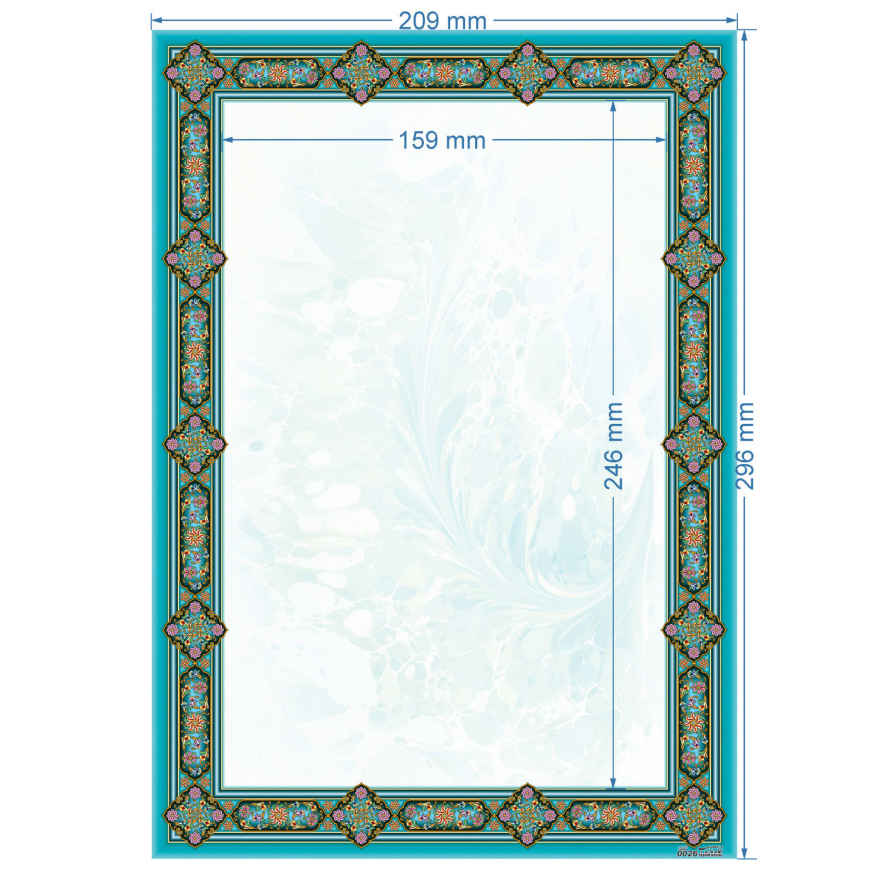 ورق تزهيب A4 موديل أبَر وبَد (100x)