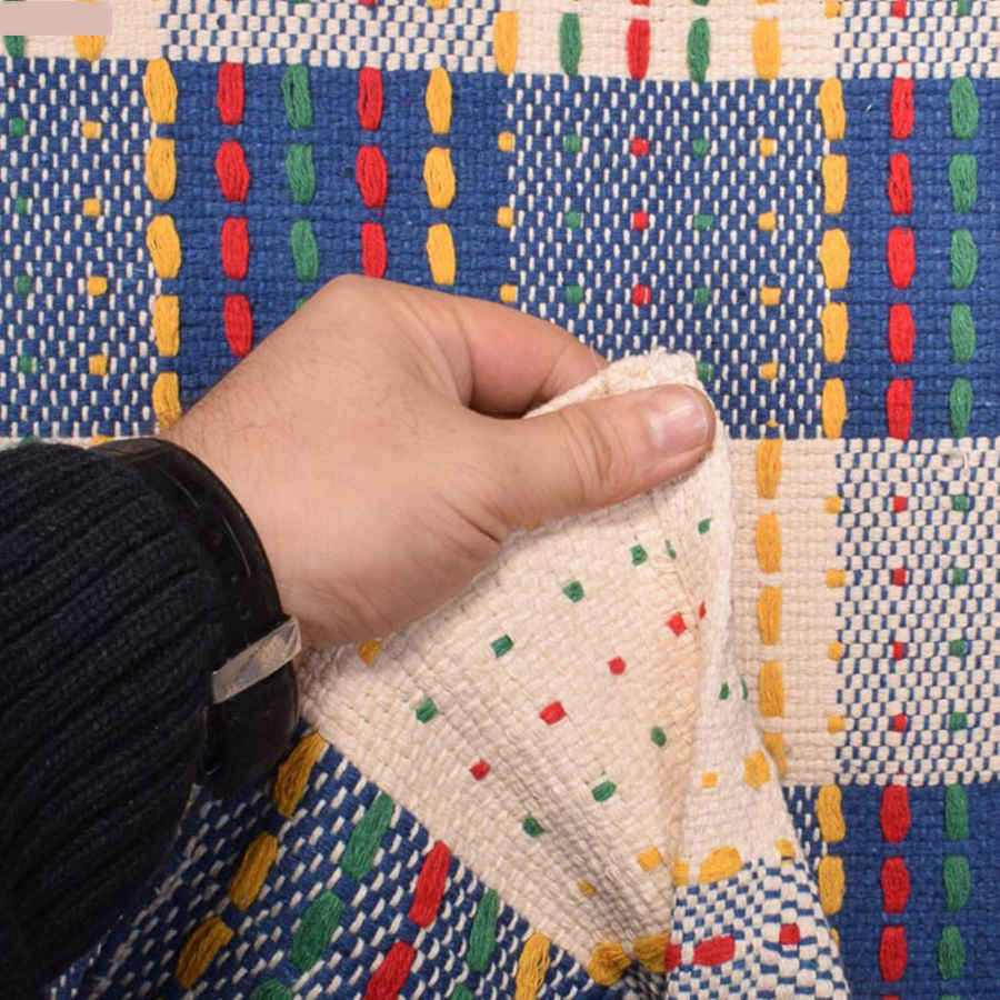 سجادة جاجيم إيرانية أصيلة منسوجة بخطوط موديل بيتا